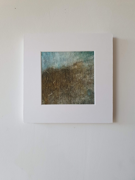En haut de la montable - Tableau de laine